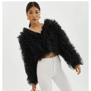 NWT Lamarque Britny Ruffle Tulle Jacket--Never Worn/Great Deal!